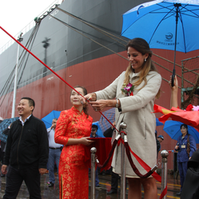 Naming and Delivery ceremony for first Sea-Stallion vessel M/V Ardennes
