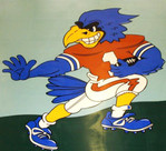 Vinyl team mascots for athletic facilities