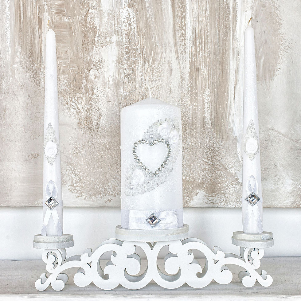 Thumbnail: Unity Candle Holders for Weddings Ceremony