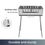 Thumbnail: Mangal Grill Folding Stainless Steel 2mm Portable with 8 Shashlik Skewers
