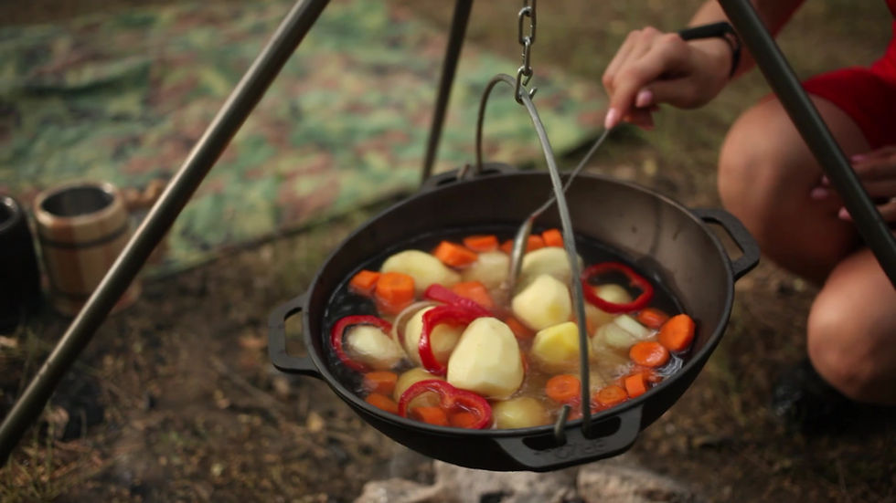 Thumbnail: BRIZOLL 8L Uzbek Cast Iron Kazan