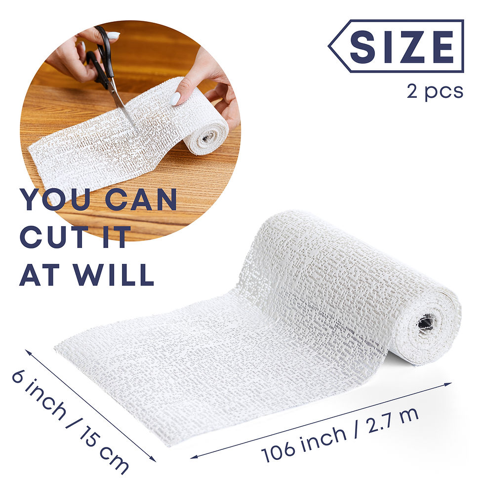 Thumbnail: White Plaster Cloth Bandages Rolls for Art Project
