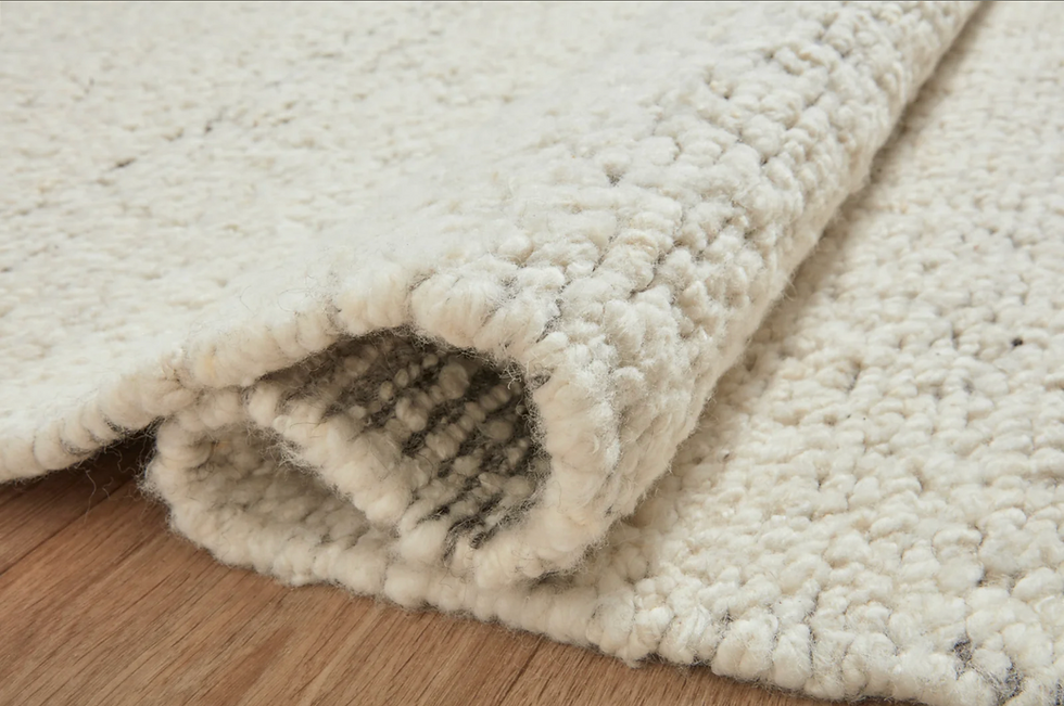Thumbnail: (NEW) 4' x 6' Amber Lewis x Loloi Wool Area Rug | Mulholland MUL-02 Silver / Nat