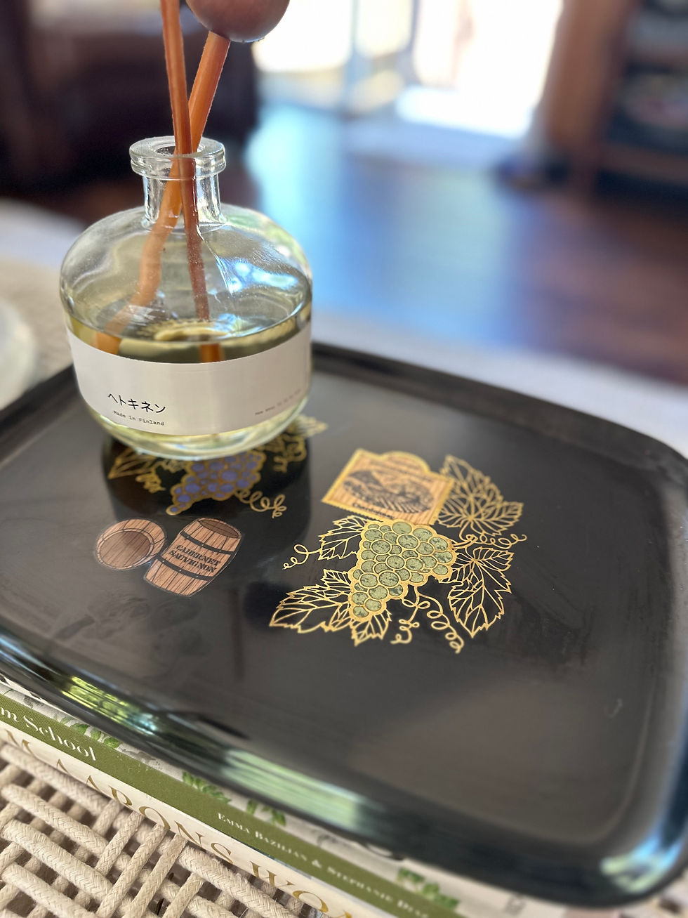 Thumbnail: Couroc Vintage Tray | Wine & Cheese www.considered-shop.com