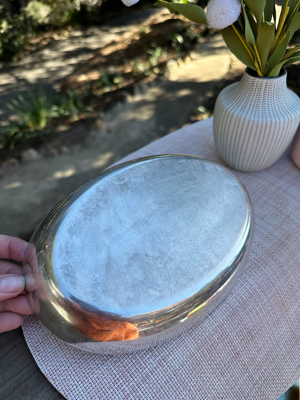 Thumbnail: Vintage Silver Divided Serving Dish