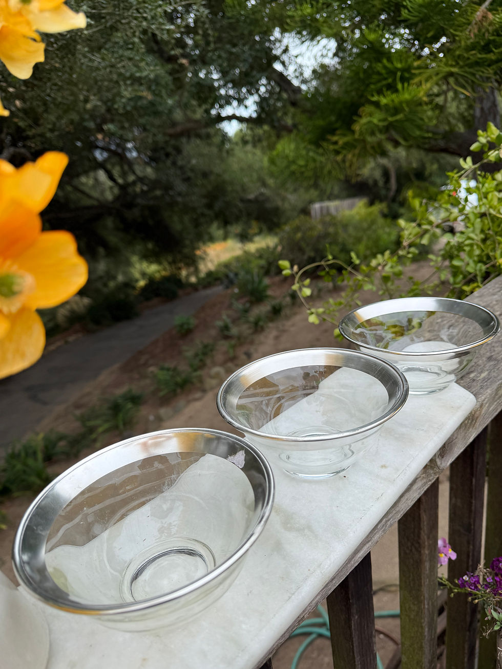 Thumbnail: Dorothy Thorpe | Glass & Silver Bowls | Set of 3