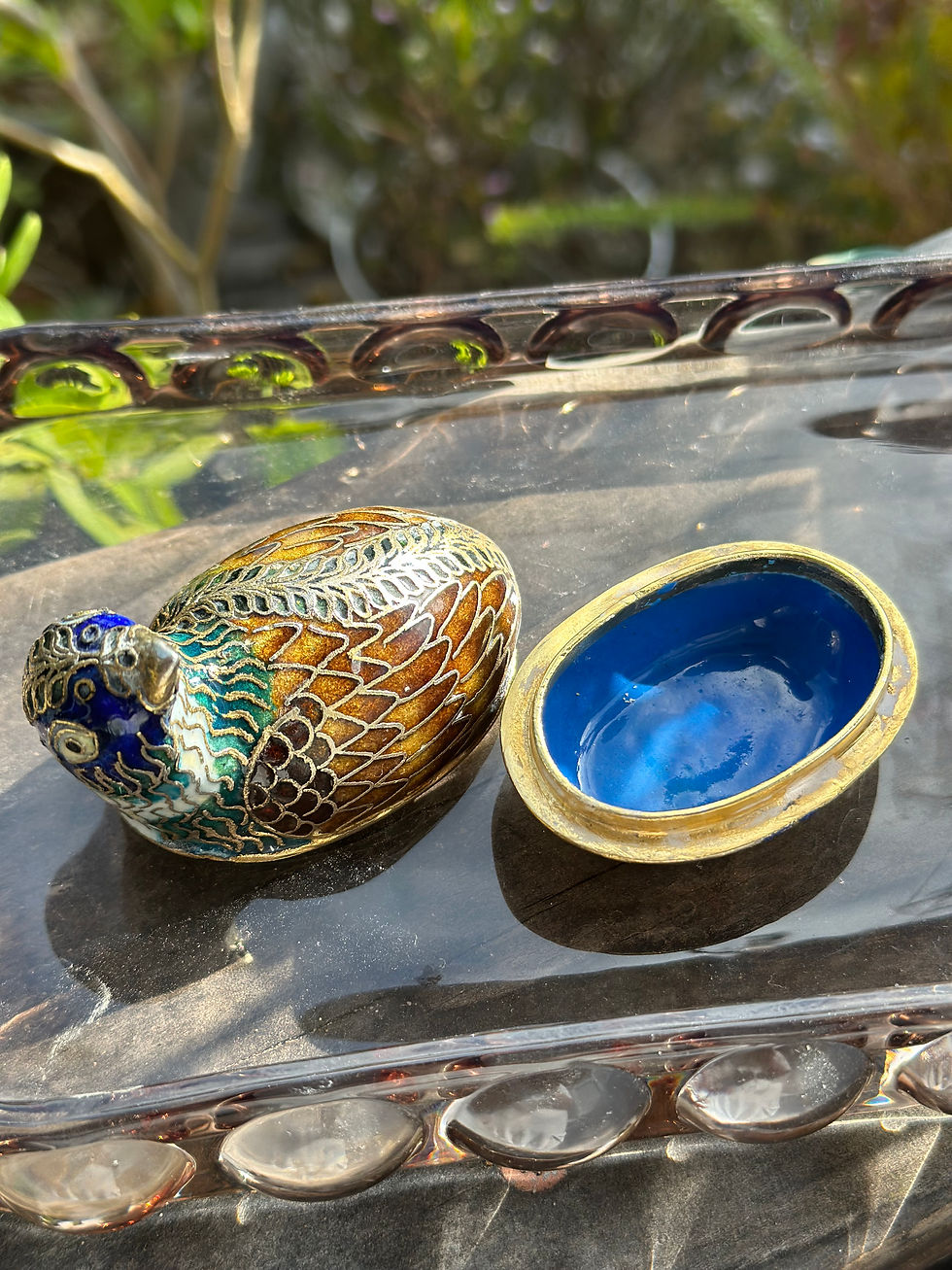 Thumbnail: Vintage Cloisonné Partridge