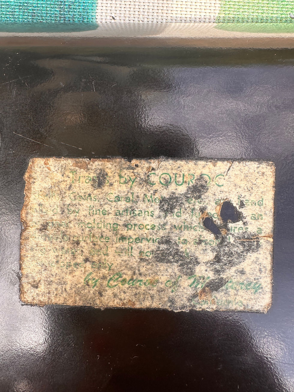 Thumbnail: Couroc "Tree of Life" Tray with Inlaid Coins