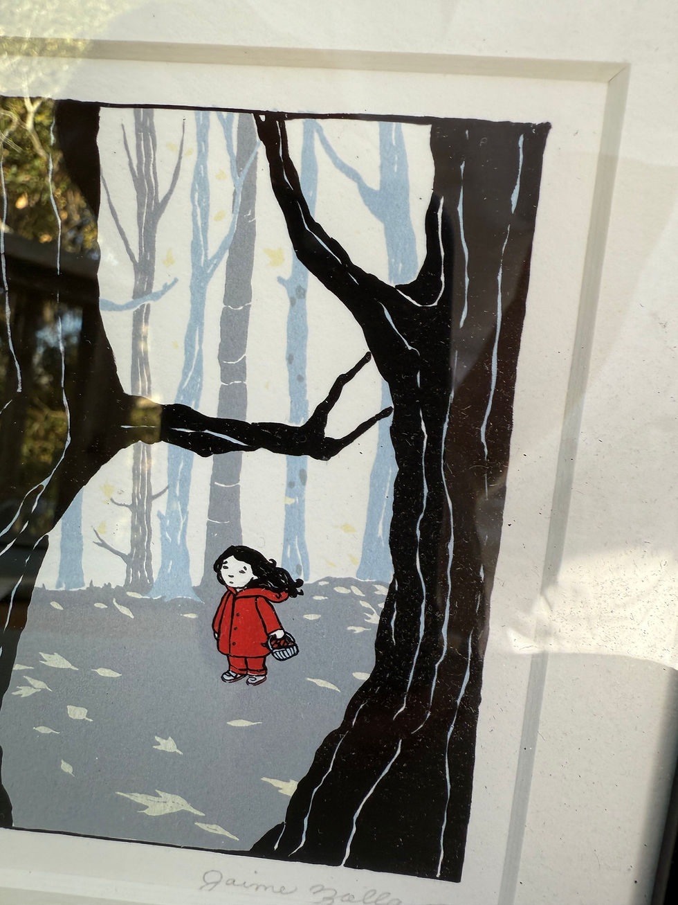 Thumbnail: _Little Red_ by Jaime Zollars _ Framed & Signed www.considered-shop.com
