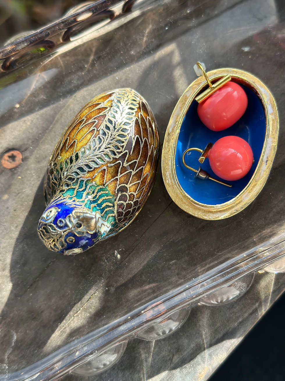 Thumbnail: Vintage Cloisonné Partridge