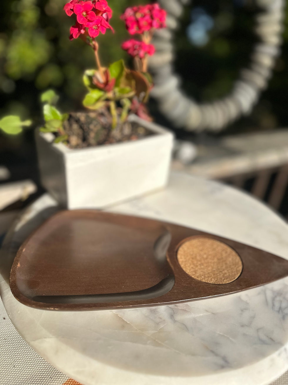 Thumbnail: MCM Teak Drink & Appetizer Trays (Set of 4) www.considered-shop.com