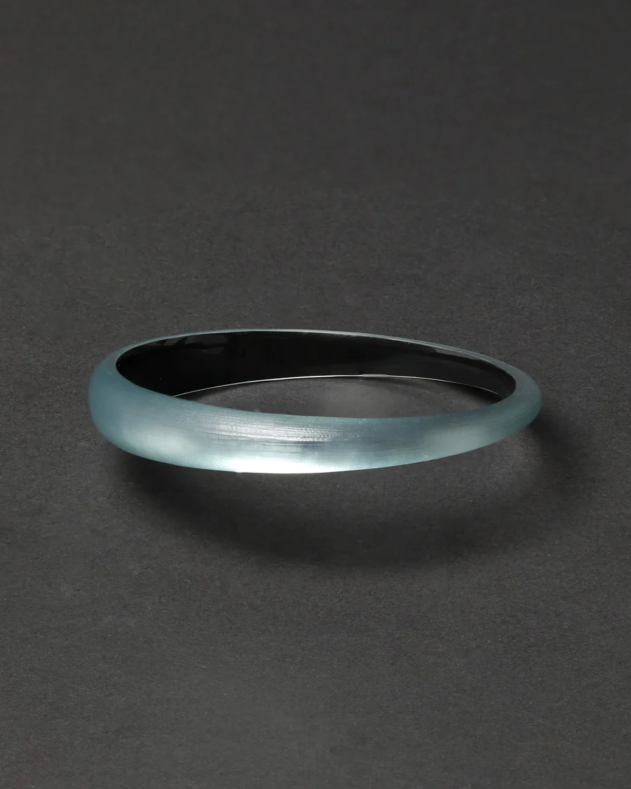 Alexis Bittar | Skinny Tapered Lucite Bangle Bracelet | Blue Grey