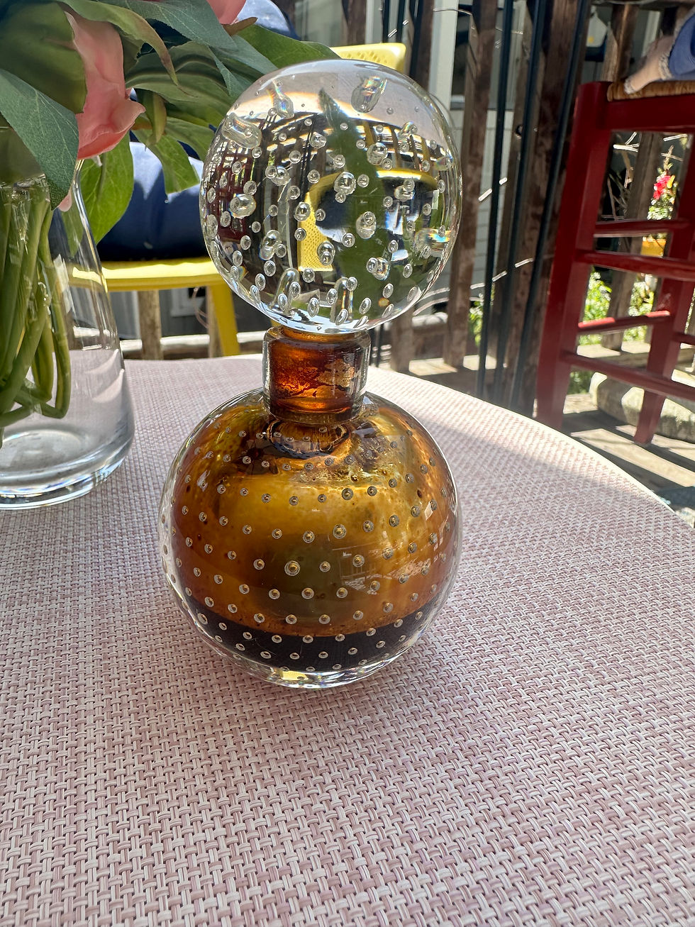 Thumbnail: Bullicante Gold Perfume Bottle with Orb Stopper