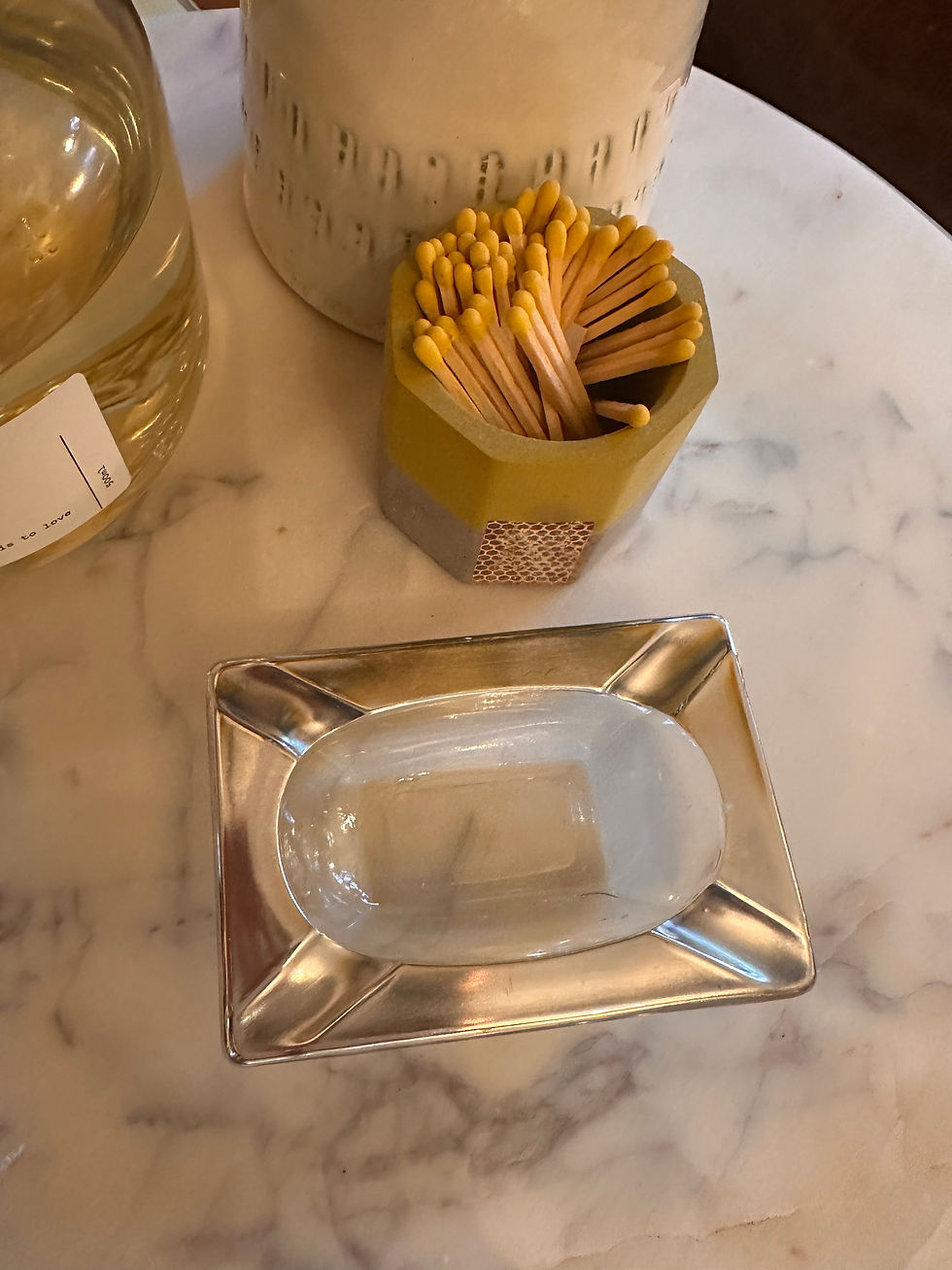 Silver & Glass Vintage Ashtray www.considered-shop.com