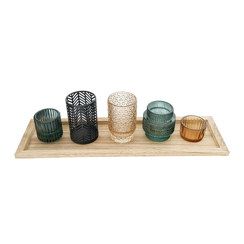 Thumbnail: Tealight/Votive Holders with Tray, Set of 6 www.considered-shop.com