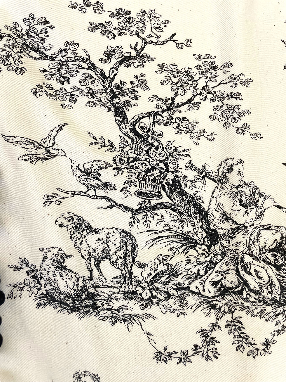 Thumbnail: Toile Table Runner | 68" x 12" | Lined