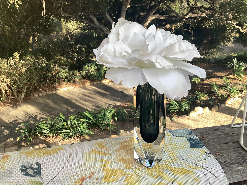 Thumbnail: Murano Glass "Sommerso" Vase by Mandruzzato