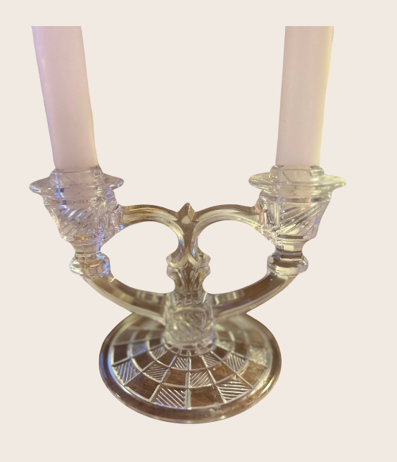 Thumbnail: Vintage Indiana Glass Cande Holder | Tapers or Small Pillars www.considered-shop.com
