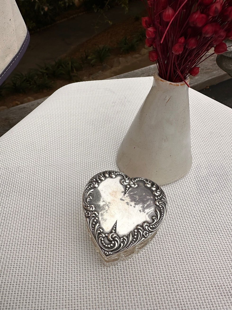 Thumbnail: Victorian Sterling & Crystal Vanity Jars | Various