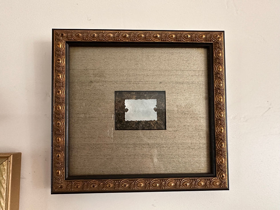 Thumbnail: Vintage Framed Mother-of-Pearl Gaming Tokens | 1850