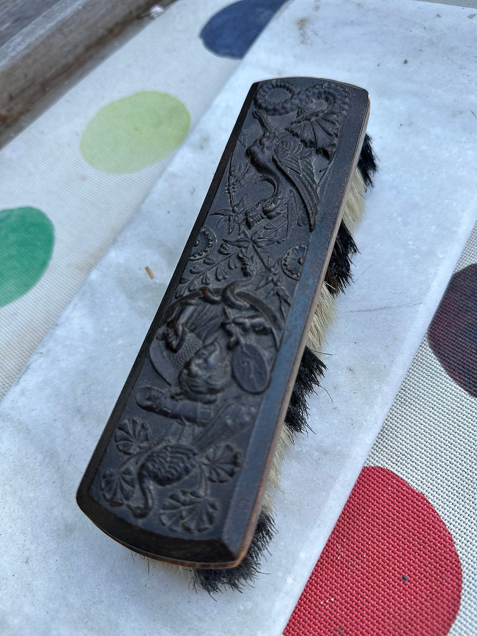Thumbnail: Vintage Clothes or Shoe Brush | Decorative Wood www.considered-shop.com