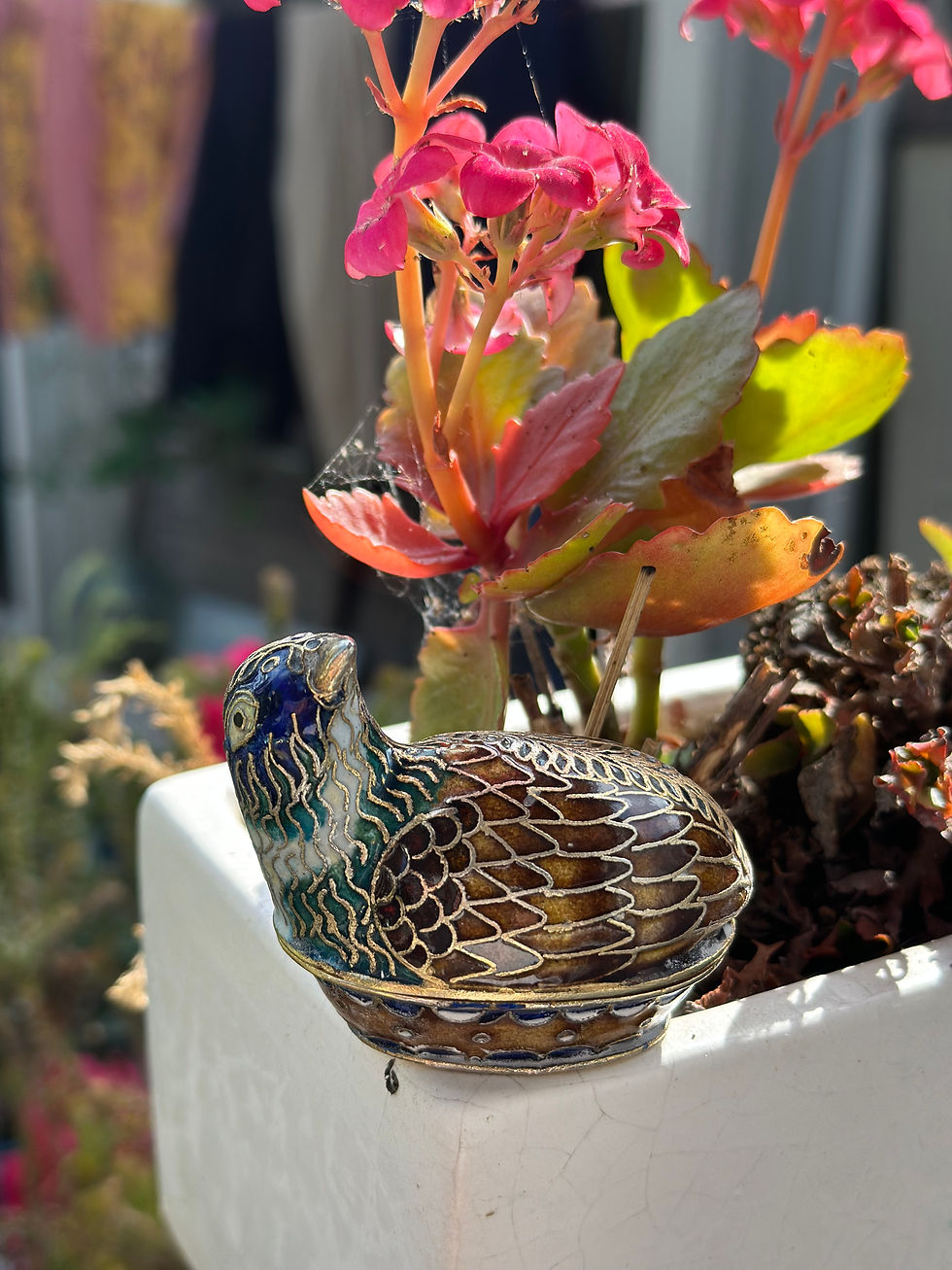 Thumbnail: Vintage Cloisonné Partridge