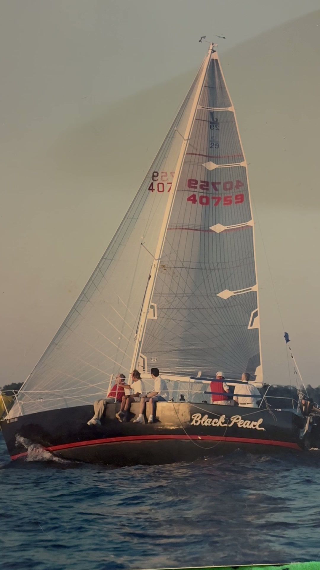 Sailing with my friend Chuck Tonight