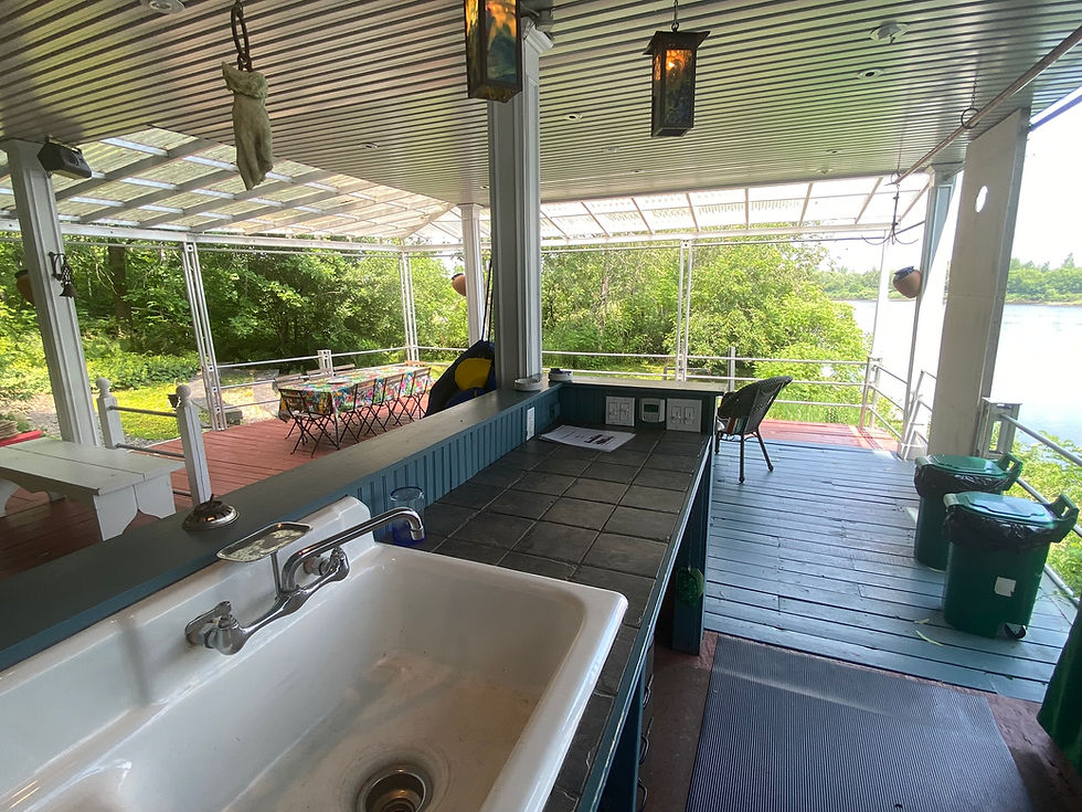 Coin bar de la terrasse