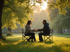 A peaceful spot for conversations