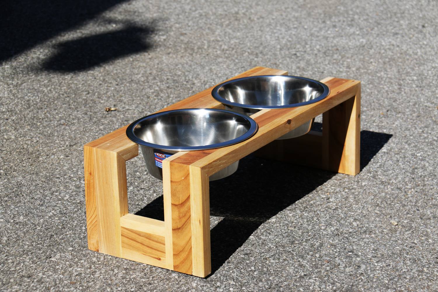 Hundefutterschalen Hartholz