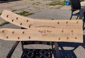 Tisch für Schnapsgläser