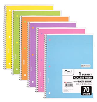 Notebook and Folder Set - 12 pieces