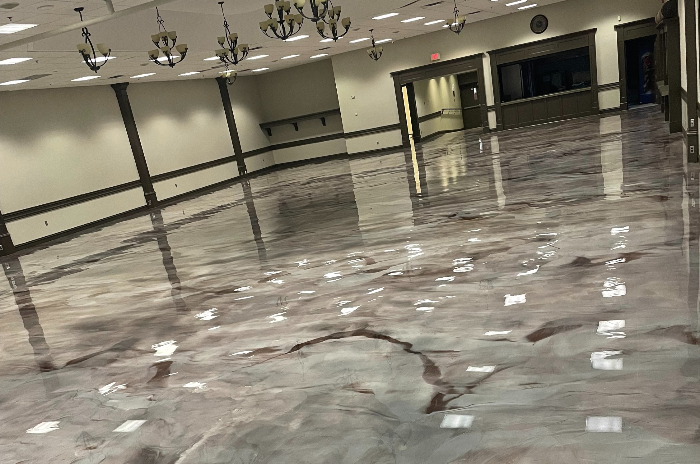 Commercial warehouse epoxy floor coating