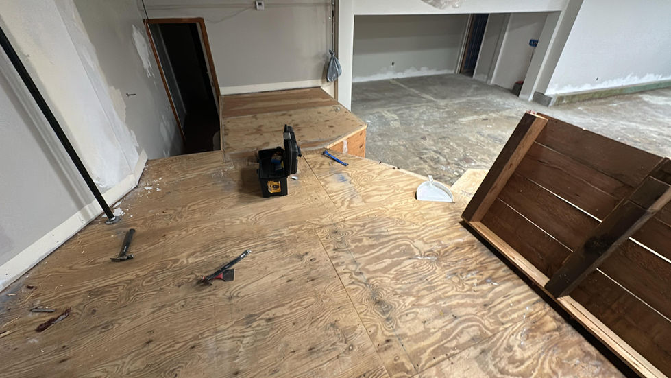 Newly installed high-traffic commercial carpet in a Dorchester Center, MA church sanctuary.