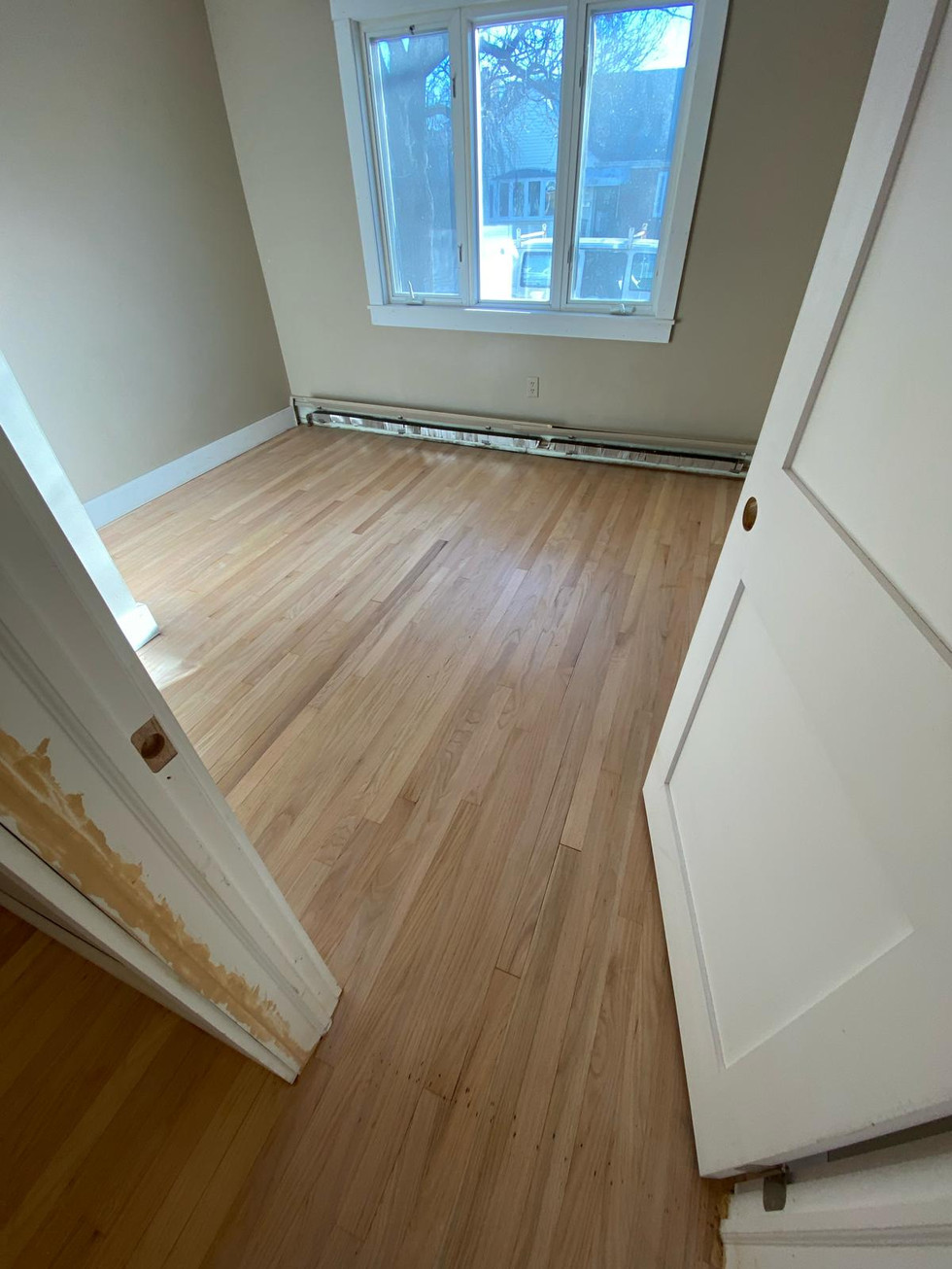 Meticulous hardwood floor sanding and restoration service completed in Watertown, Massachusetts.