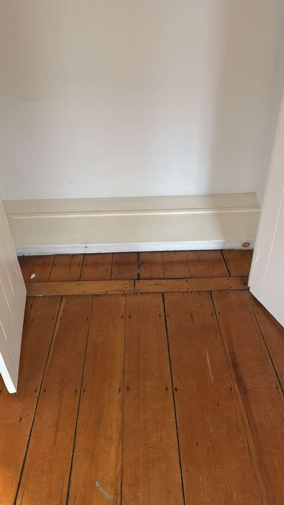Refinished pine wood floors in Downtown Boston with 3 coats of Absco finish.