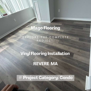 View the Full Project Luxury Vinyl Plank (LVP) Installation & Carpet Tear-Out in Revere, MA