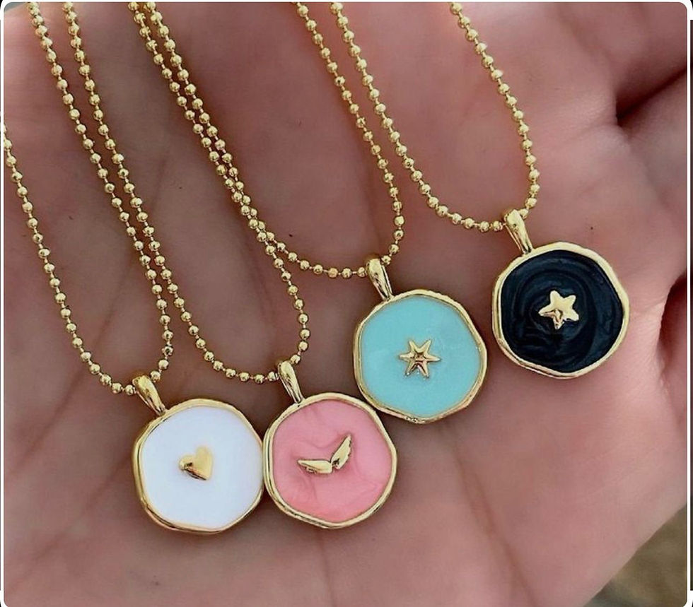 Miniatura: Cadena dijes de colores