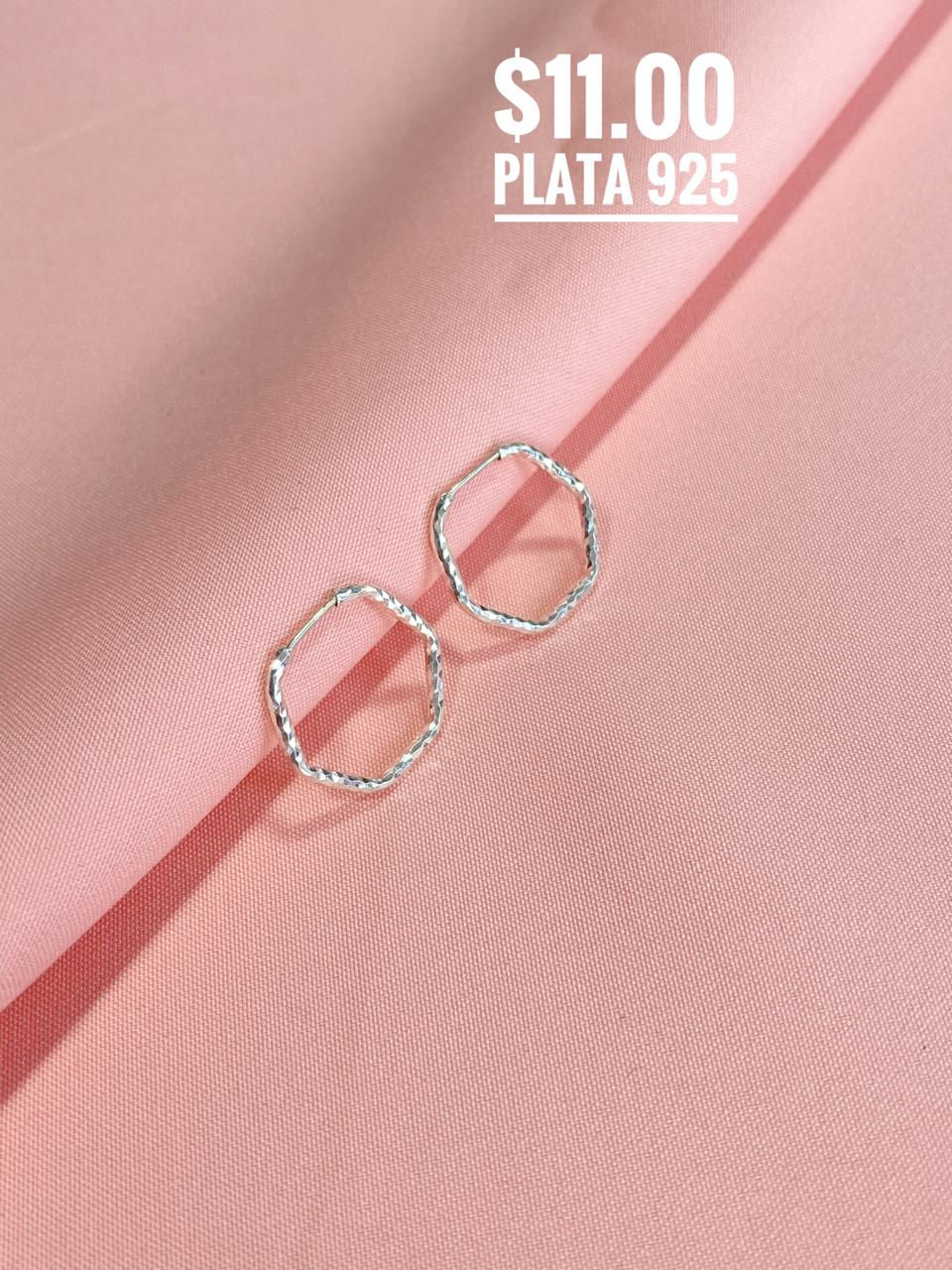 Miniatura: Argollas de plata 925