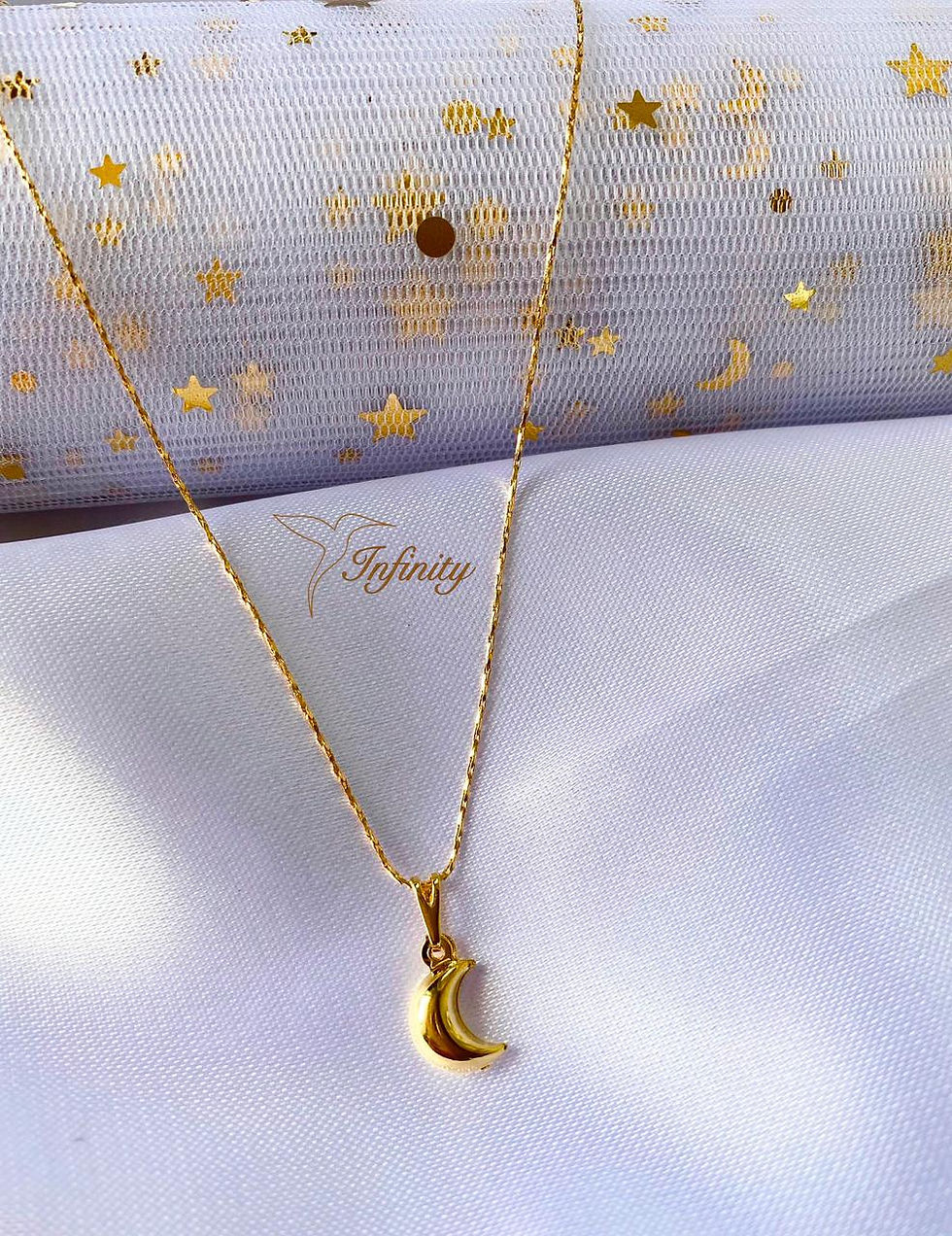 Cadena oro laminado luna