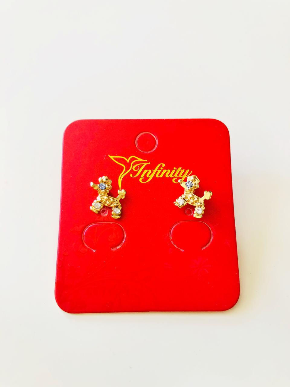 Aretes de oro laminado