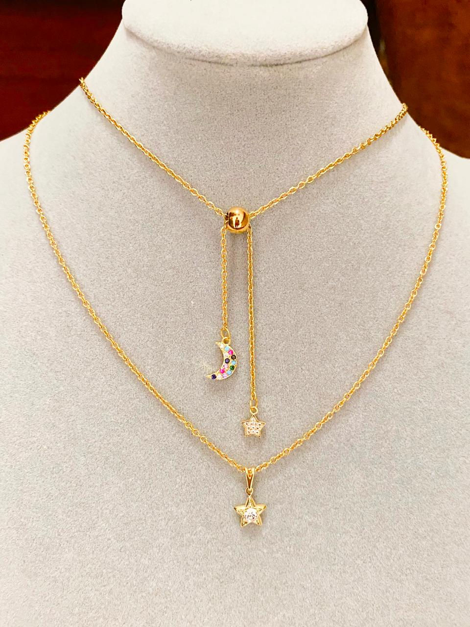 Set cadenas luna y estrella