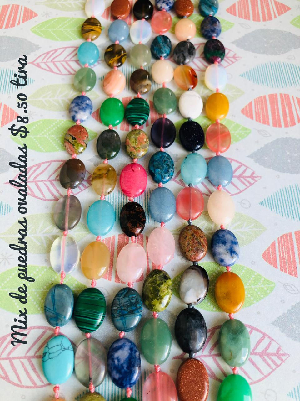 Tira mix de piedras ovaladas