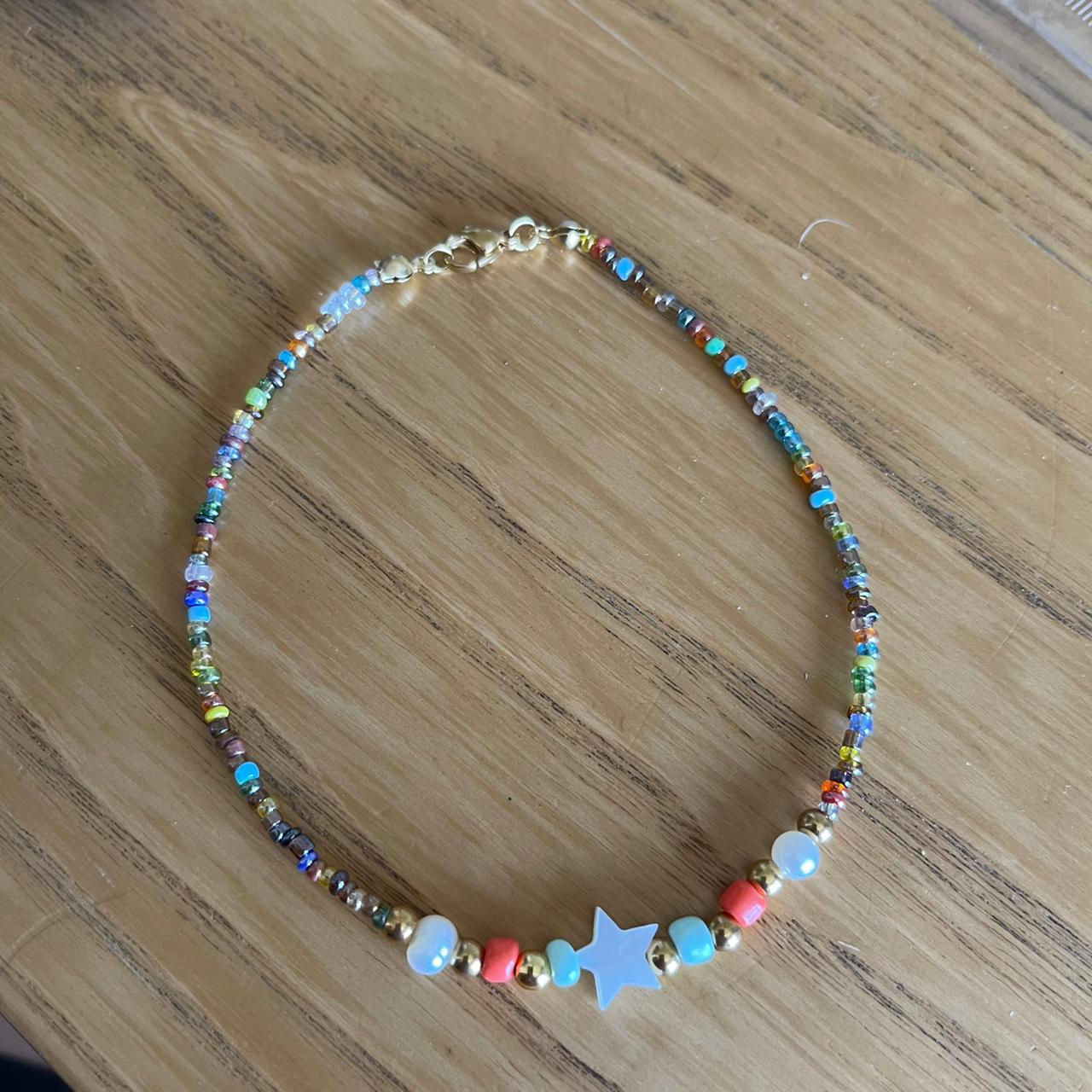 Tobillera estrella celeste