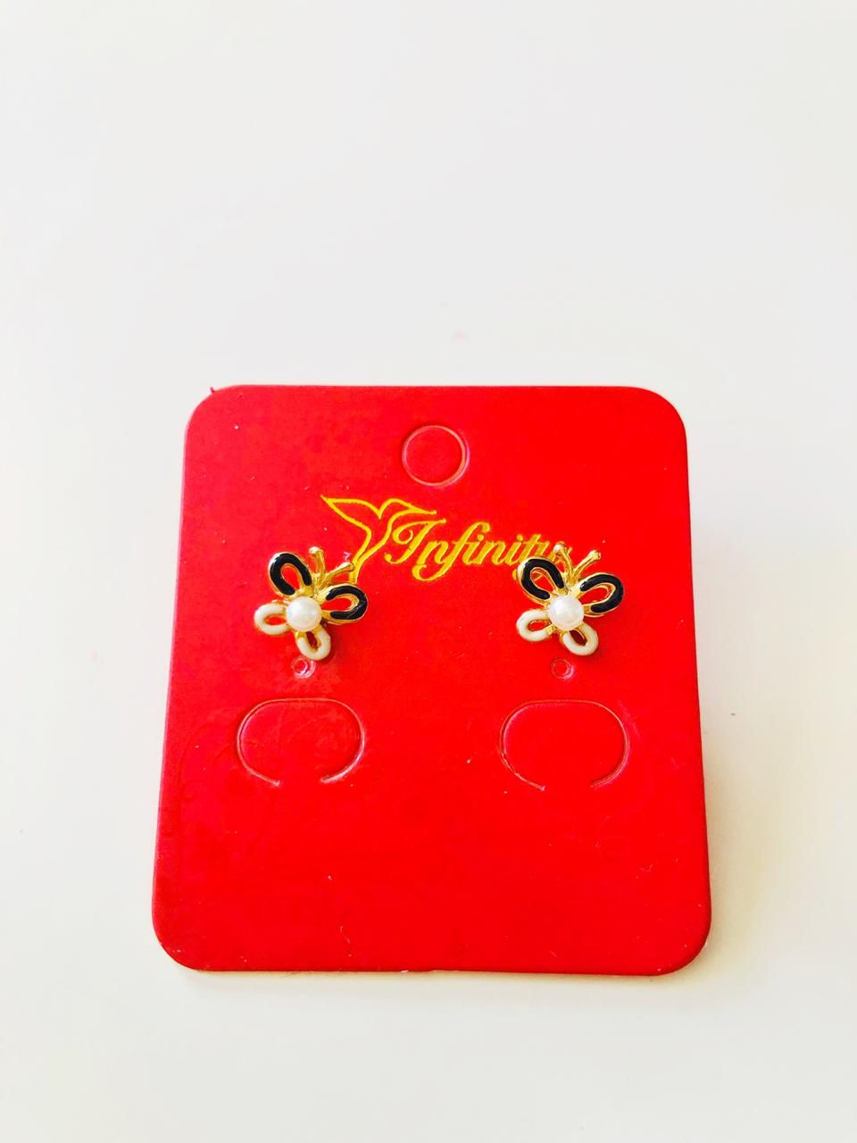 Aretes de oro laminado