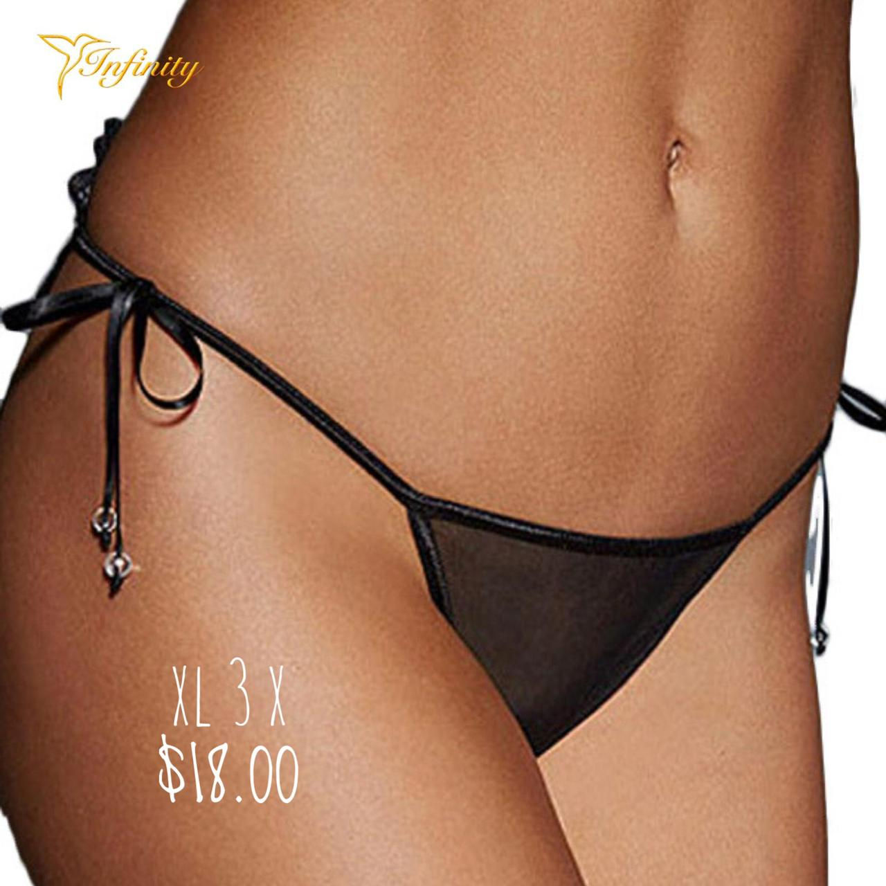 Pantie negro talla S
