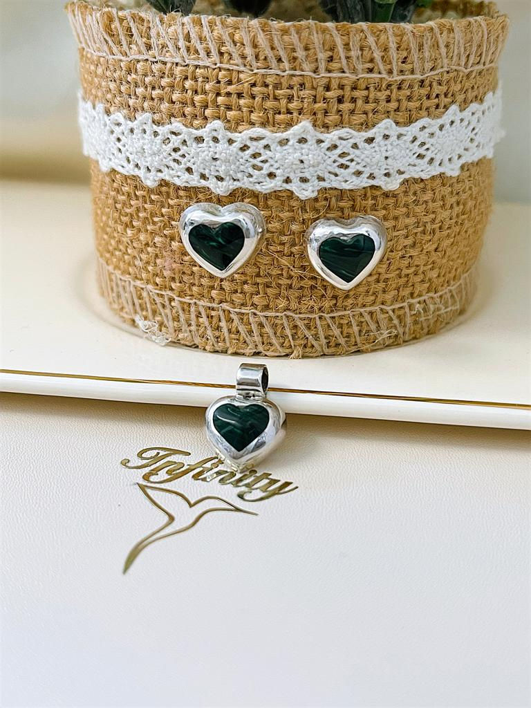 Set de plata 925 verde