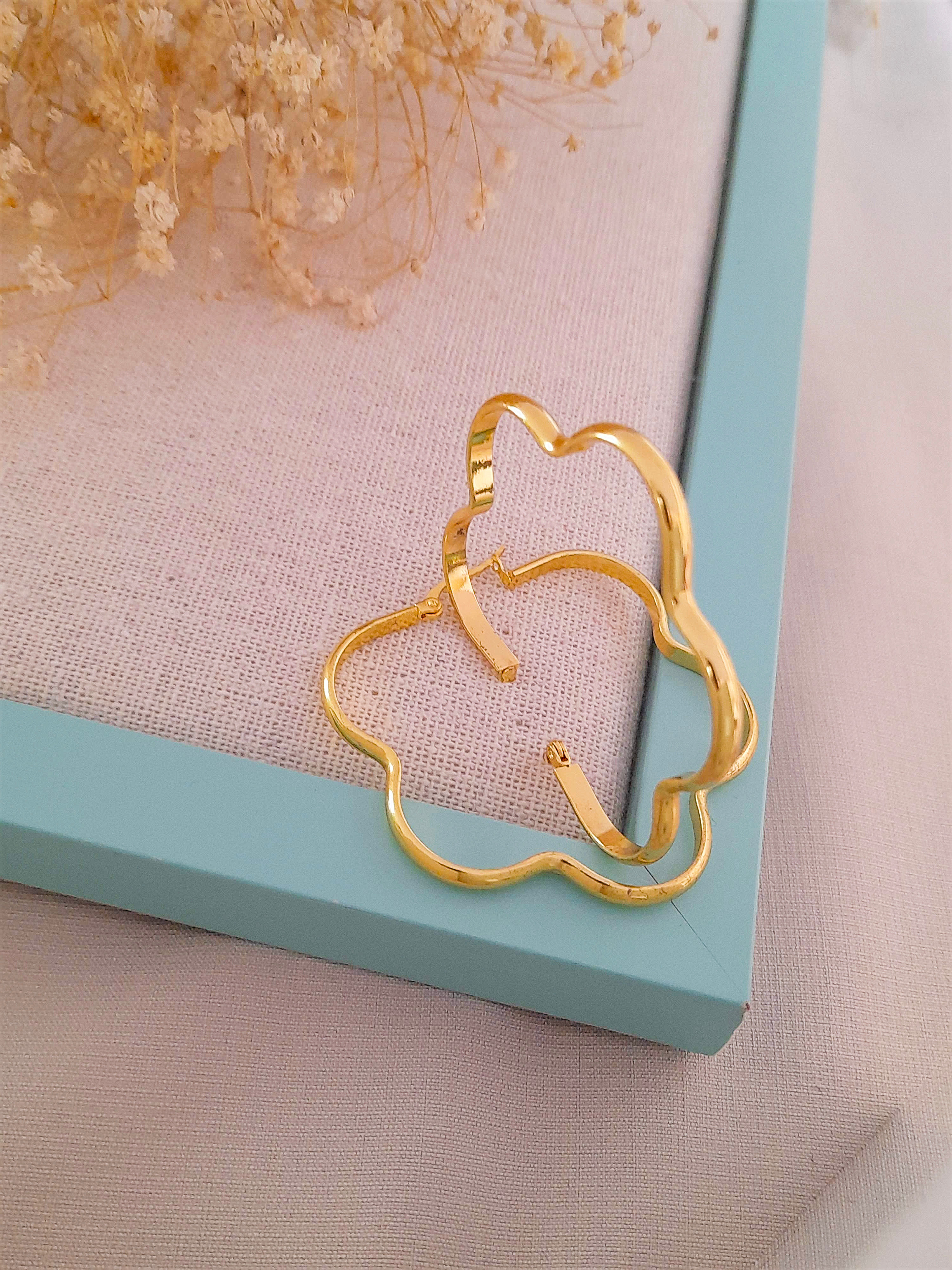 Argollas de oro laminado