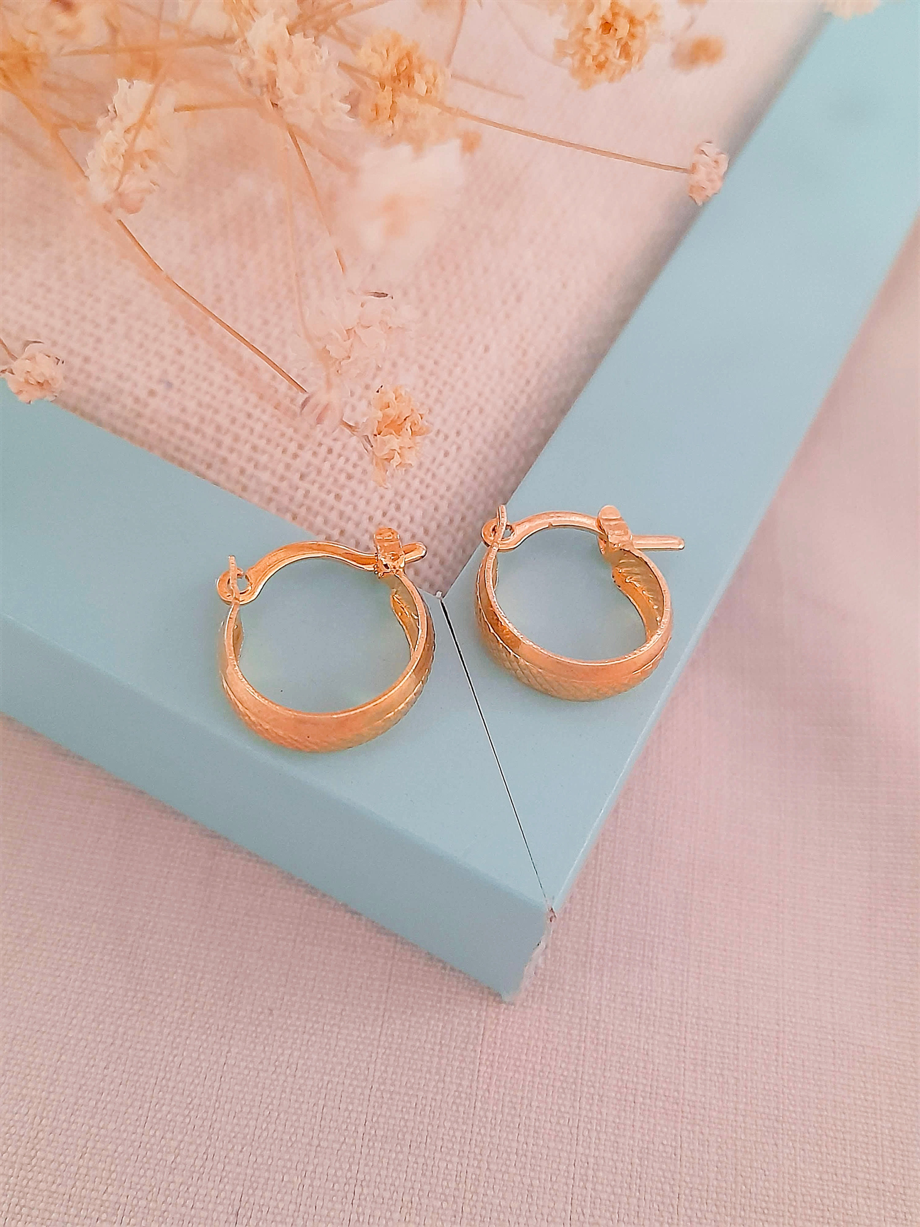 Argollas de oro laminado