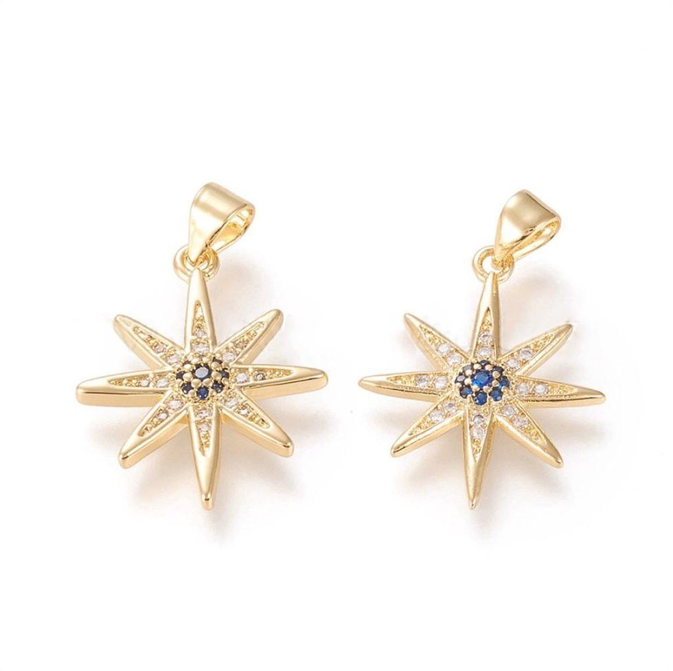 Dije estrella oro laminado